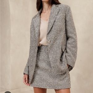 Banana Republic Tinsel Tweed Blazer